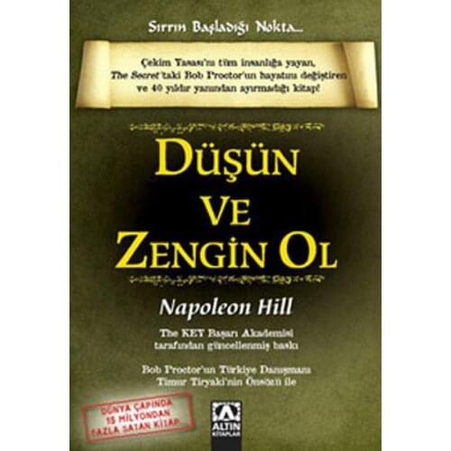Think about it And Rich Ol Napoleon Hill Gold Books Personal Growth Sequence (TURKISH)