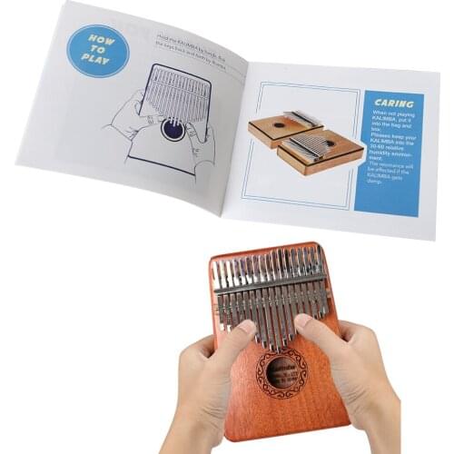 Portable Kalimba Learning Book Thumb Piano Text Music Book Instrument Guide for Beginner Children Gift