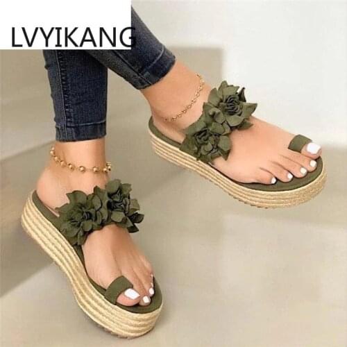 Women Sandals Wedges Shoes for Women High Heels Sandals Summer Shoes 2020 Flip Flop Chaussures Femme Platform Sandalias Mujer