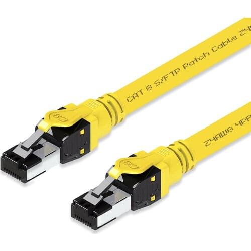 RJ45 Network Cat8 Patch Cord 40G 2000MHz Ethernet Connection Cable Plug Built-in PCB GHMT Class I Channel Link Certified