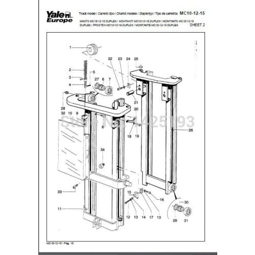 Yale Wiring Diagrams , Service Manuals- Class 2 2014year