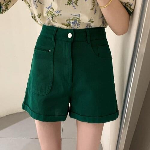 Denim Shorts Womens White Women Short Jeans black Wide Leg Straight Vintage High Waist Shorts Women Summer 2021 womens shorts