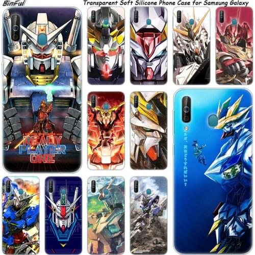 Hot Gundam Anime Silicone Phone Case For Samsung Galaxy A80 A70 A60 A50 A40 A40S A30 A20E A2CORE M40 Note 10 Plus 9 8 5 Fashion