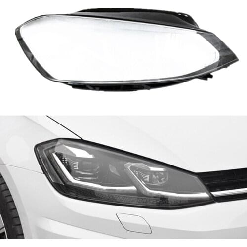 Car Front Headlight Lens Shell Cover Replacement for Golf 7.5 2018 2019