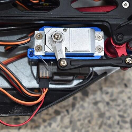 Alloy Steering Gear Bracket Fixed Mount base/ Servo Holder For LOSI 1/10 LASERNUT TENACITY ULTRA 4