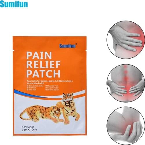 Sumifun 8pieces in One Bag Pain Relief Patch Fast Relief Of Aches Pains & Inflammations Health Care Medical Plaster K01301