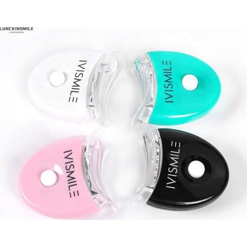 IVISMILE Teeth Whitening Light Mini Portable Bleach Bright White Professional Home Use LED Lamp Oral Care Whitener Dental Tools