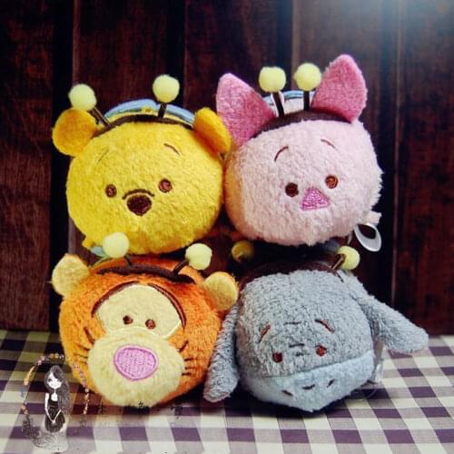 Disney Cartoon Pooh and Bee Series Winnie The Piglet Tigger and Donkey Cute Plush Toy Screen Wiper