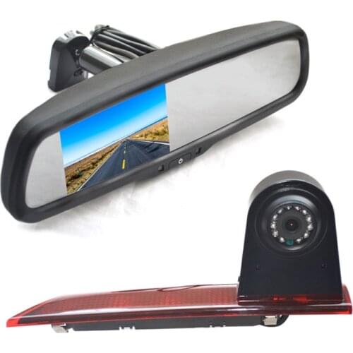 Vardsafe VS599R Parking Reverse Camera & Replacement Rear View Mirror Monitor for Ford Transit Custom