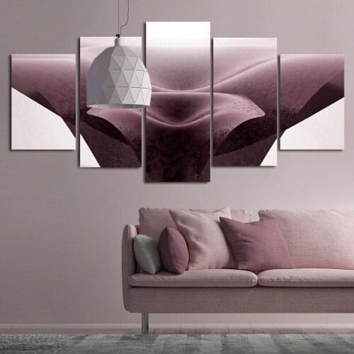Sofa Background Wall Living Room Decoration Frameless Hanging Painting Bedroom Mural Pentatypic Abstract Low-Lying Basin