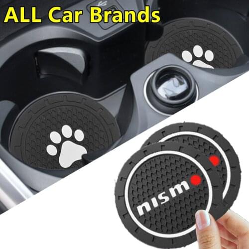 1/2pcs Car Non-slip Pad Cup Holder Mat Car Emblem Coaster For Acura TSX 2009 2004 2010 TL Integta RSX RDX ILX Car Accessories