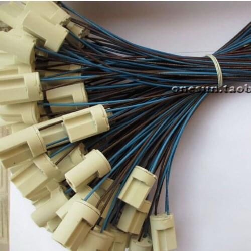 10pcs 20cm, 50cm, 100cm Cable Lead G9 LED Light Bulb Socket Ceramic Lamp Base Holder 110v 220v