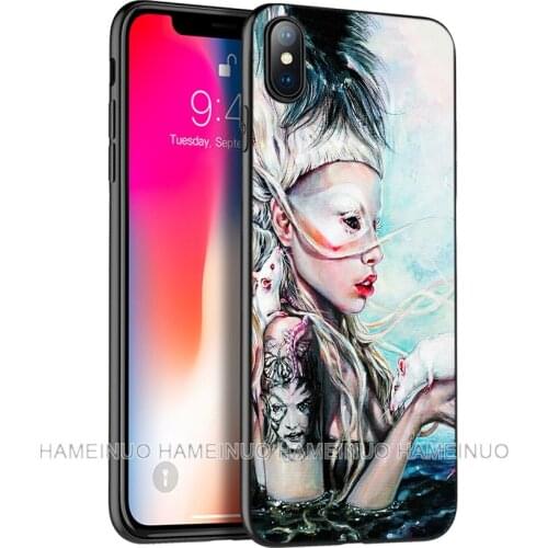 Black tpu case for iphone 5 5s SE 2020 6 6s 7 8 plus X 10 XR XS 11 pro MAX silicon cover case Die Antwoord YoLandi