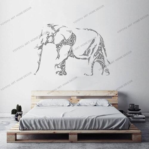Indian Buddha God Elephant Art Creative DesignOrnament Wall Sticker Vinyl Home Decor Bedroom Decoration DecalsMural cx645