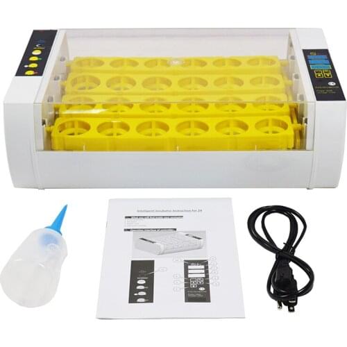 24 Eggs Incubator 60W Digital Temperature Control Automatic Chicken Chick Duck Hatcher Chickens Ducks Geese EU/US/AU