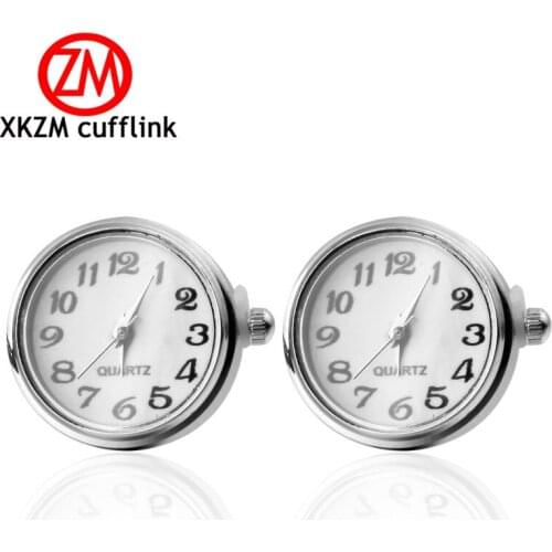 Hot Fashion Men Cufflinks Male Men French Shirt Cuff Links Silvery Watch design Cufflink Cuff Button mens Jewelry Party gift