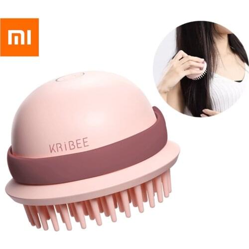 Xiaomi Mijia KRiBEE Waterproof Vibration Degreasing Low Frequency Massage Scalp Wet and Dry Electric Head Massage Comb