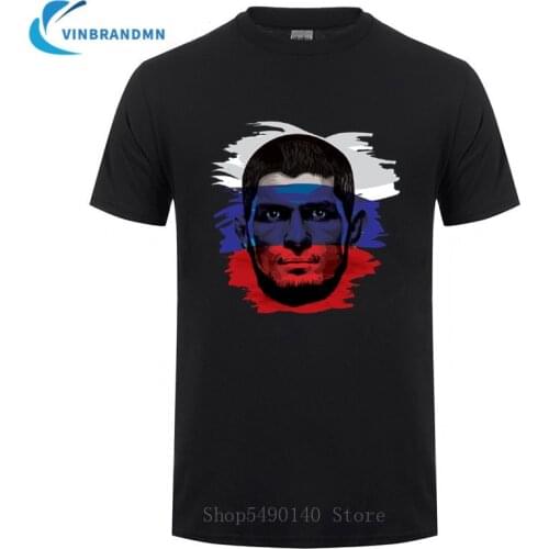 Russian Flag Design The Eagle Khabib T-shirt Khabib Nurmagomedov T shirts men Khabib Time Tshirt fighter tee shirt hero clothing
