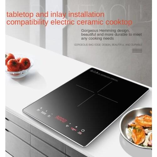 Desktop embedded dual-purpose household high-power induction cooker Smart light wave cooker can be timed and waterproof