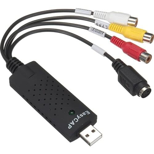 New Arrival USB Record Capture Card USB VHS to DVD Audio Video Grabber Converter Adapter For Computer Accessories