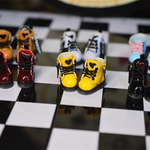 Ob11 doll shoes bjd shoes cowhide copper buckle leather boots for obitsu11,GSC clay,body9,YMY,1 / 12BJD doll Accessories boots