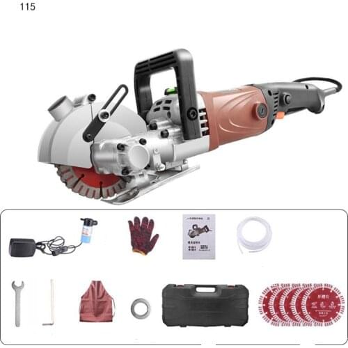 Professional Hydropower Installation Electric Wall Chaser Concrete Wall Slotting Grooving Machine Brick Wall Slot Cutter 220V