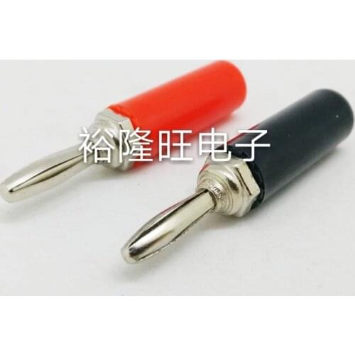 Smonisia 50pcs/lot 4mm Speaker Banana Connector Free Welding Cross Audio Wire Terminal Socket