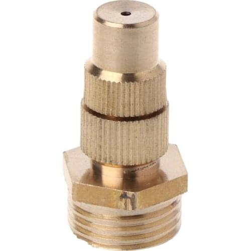 1/2" DN15 Garden Irrigation Brass Adjustable Spray Misting Nozzles Spray Head