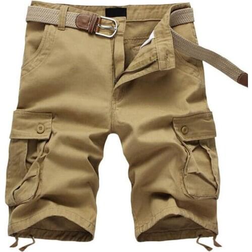 Casual Shorts Men Summer Straight Streetwear Military Cargo Shorts bermuda masculina Mens Multi Pocket Tactical Short Pants