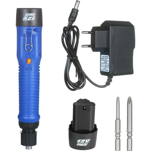 Electric Screwdriver Rechargeable 1500mAh 12V Cordless Mini Power Tool 6 Modes Torques Cordless Rechargeable Screwdriver Tool