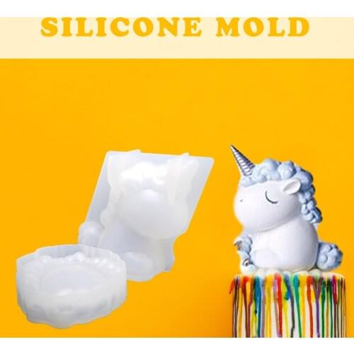 Silicone Mold For Cake Candle Decoration Handmade 3D Animal Chocolate Figures Clay Silicone Form Concrete
