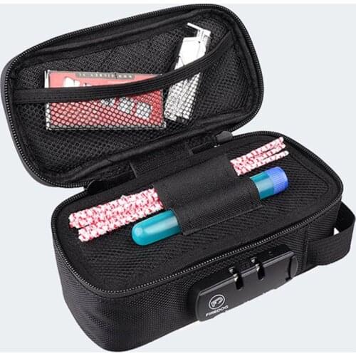 Bag Storage Organizer Tray Smoking Carbon Set Cigarettes Container Proof Kit Tobacco Odor Smell firedog Lock Rolling Combination