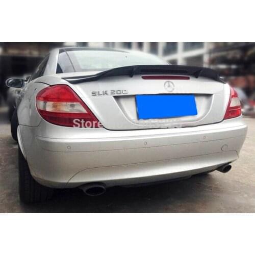 Carbon Fiber Rear Lip Spoiler Wing For Mercedes R171 R Style Benz SLK Class R171 2004 - 2010 SLK200 SLK280 SLK300 SLK350
