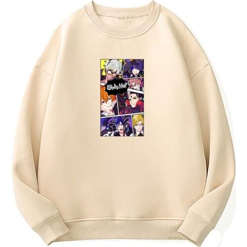 Funny Obey Me Shall We Date Lucifer Hoodie Anime Clothing Women Oversized Vintage O-Neck Hoodies Harajuku Fleece Sweatshirts