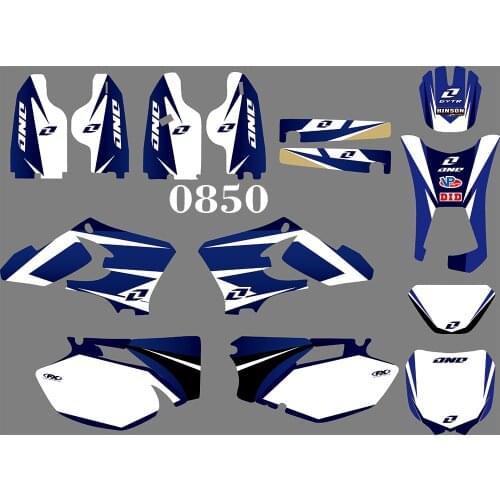 0850 Motorcycle Team Graphic & Backgrounds Decal Sticker Kits for YAMAHA WR250F WR450F 2005 2006