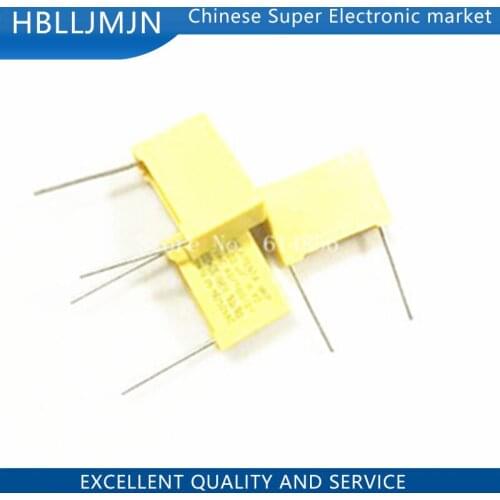 20pcs 220nF capacitor X2 capacitor 275VAC 220NF Pitch 15mm X2 Polypropylene film capacitor 0.22uF