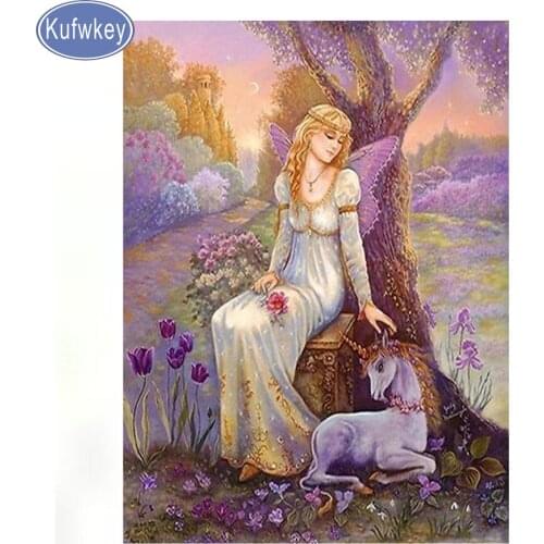 5D,DIY,Diamond Painting,Full,fairy unicorn,Needlework,diamond Embroidery,Cross Stitch,square Rhinestone mosiac,Decoration,Crafts