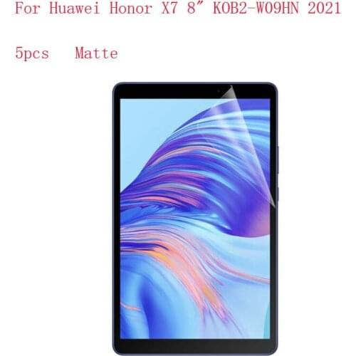 Anti-glare Ultra Thin Screen Protector For Huawei Honor X7 8" KOB2-W09HN 2021,5pcs in 1 package