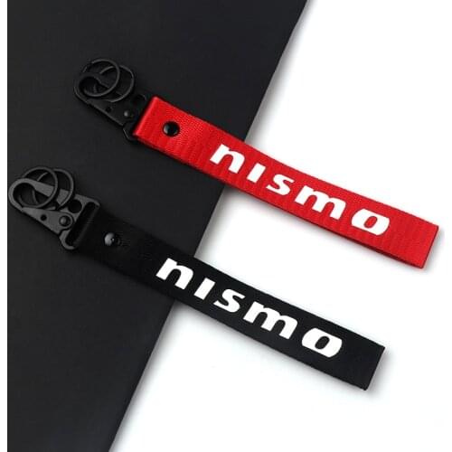For Nissan Almera Tiida X Trail Note Juke Teana 350Z 370Z GTR Car styling webbing key chain Key Ring car accessories