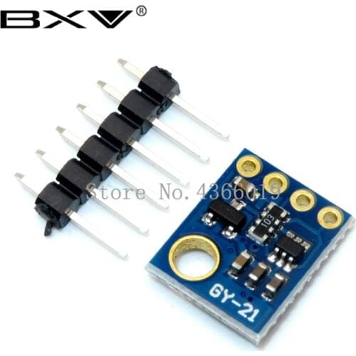 Humidity Sensor with I2C IIC Interface Si7021 Industrial High Precision GY-21 Temperature Sensor Module Low Power CMOS 3-5V