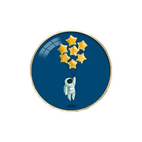 Bedroom decoration painting childrens room space astronaut Nordic hanging painting bedside background wall mural