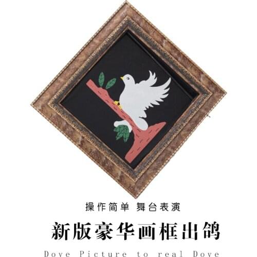 Dove Picture To Real Dove Magic Tricks Appearing From Picture Magia Magician Stage Illusions Accessories Gimmick Props Comedy