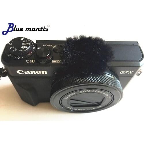 10PCS Blue Mantis Furry Windshield muffler for Canon G7x MarkII dead cat windscren microphone cover for Canon G7XMARK2
