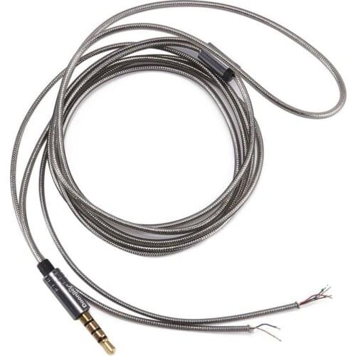 HIFI Earphone Cable 3.5mm Jack Earphone Headphone Audio Cable Repair Replacement Cord Wire HIFI Earphone Cable