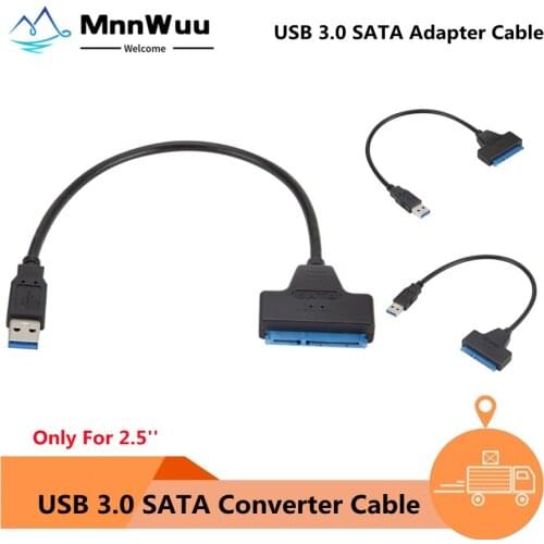 USB3.0 SATA cable SATA 3 to USB 3.0 computer cable adapter USB connector SATA adapter cable supports 2.5 inch SSD HDD hard disk