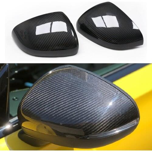 2pcs Real Carbon Fiber Side Mirror Covers Caps RearView Mirror Case Shell For Mercedes-Benz A-Class W177 W178 2019 2020 CLA 2020