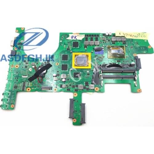 LAPTOP MOTHERBOARD 60NB06F0-MB1510 FOR ASUS G751JY MOTHERBOARD DDR3L SR1PX I7-4710 N16E-GX-A1 GTX980 NON- INTEGRATED