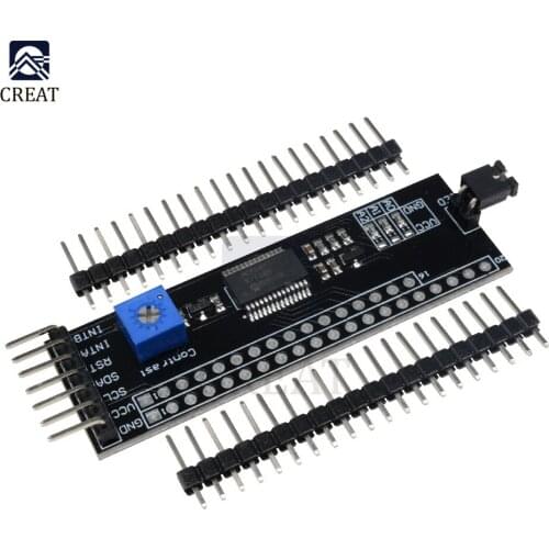 MCP23017 12864 128*64 LCD I2C IIC TWI SPI Serial Interface Adapter Plate Board Converter Module For Arduino 1602 2004 With Pins