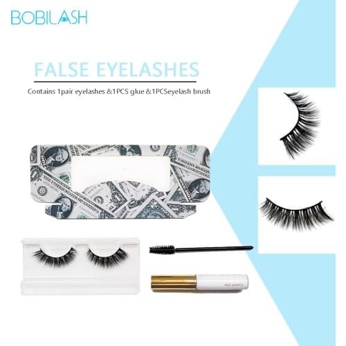 BOBILASH Eyelashes Set Curls Natural Lashes For Eyelash Extension Lash Box Lash Glue& Lashes Brushes Make-up Supplies