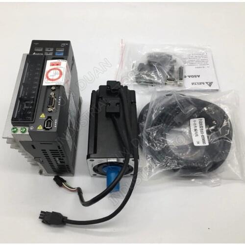 Delta A2 750W Absolute value encoder motor With Brake 220V 2.39Nm 3000rpm 80MM ASD-A2-0721-L ECMA-CA0807SS AC servo drive kits